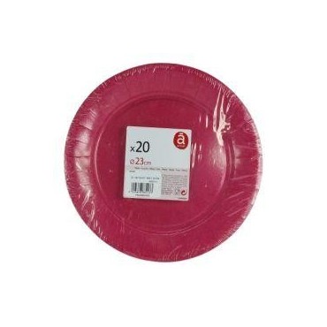 Actuel assiettes 23cm framboise x20