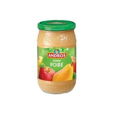 ANDROS Dessert compote pomme poire en bocal 750g