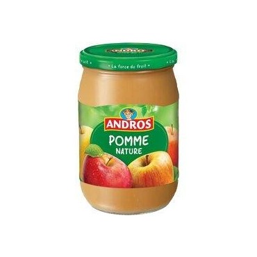 ANDROS Dessert pomme nature en bocal 660g