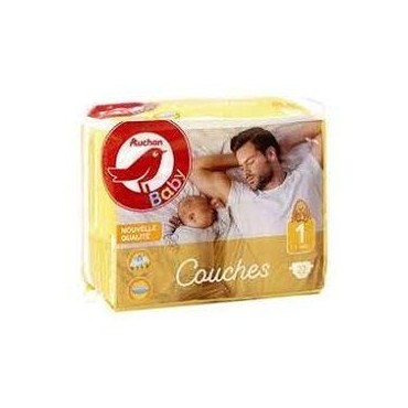 Auchan Baby couches bébé N° 1 2/5 kg x22