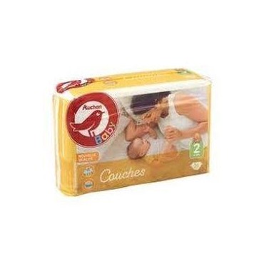 Auchan Baby couches bébé N° 2 3/6 kg x36