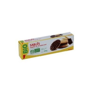 Auchan Bio biscuits nappés chocolat noir