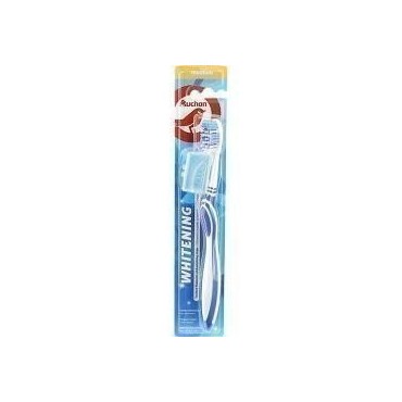 Auchan brosse à dent blancheur medium X1