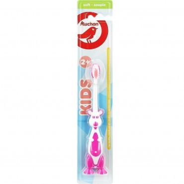 Auchan brosse à dents souple avec ventouses pour enfant 2 ans+