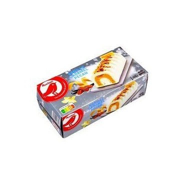 AUCHAN Bûche glacée vanille caramel pécan 8-10 parts 533g
