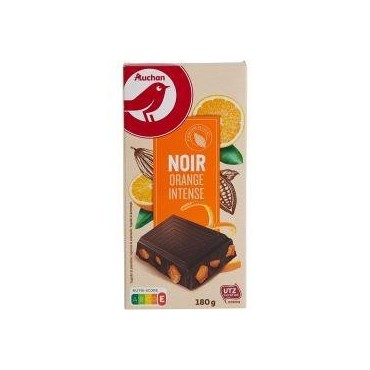 Auchan Choco Noir Orange 180G