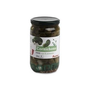 Auchan cornichon fin 5 aromate 72 CL