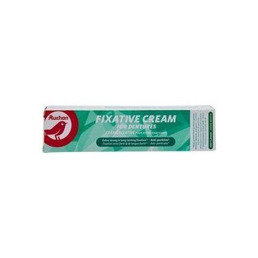 AUCHAN Crème fixative pour appareils dentaires 40g