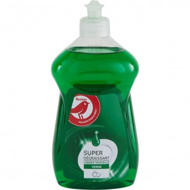 Auchan dégraissant liquide vaisselle verde 500ml