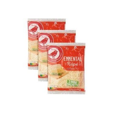 Auchan Emmental râpé 3x70g
