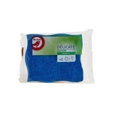Auchan éponge surfaces délicates cuisine x2