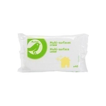 Auchan essentiel lingettes nettoyantes x40
