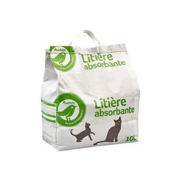 Auchan Essentiel litière absorbante sac 10L