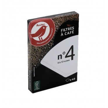 Auchan filtres à café n°4 x40