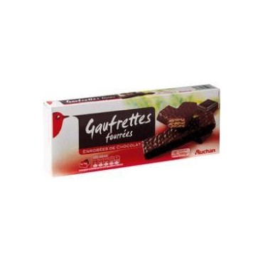 Auchan gaufrettes chocolat 150g