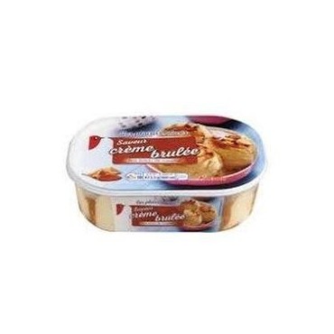 Auchan glace crème brulée 473,5g