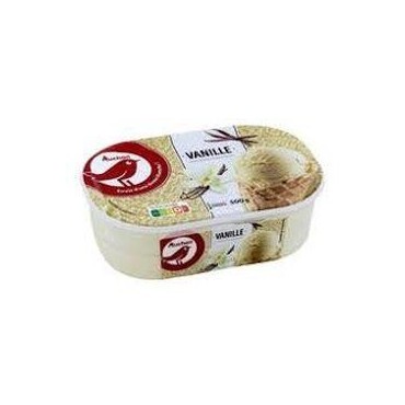 Auchan glace vanille 500g