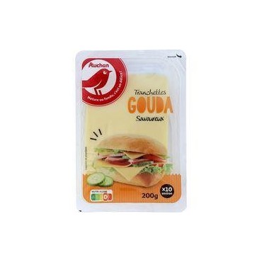 Auchan gouda tranches 200g