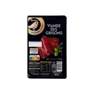 AUCHAN GOURMET Auchan Gourmet Viande des Grisons 10 tranches