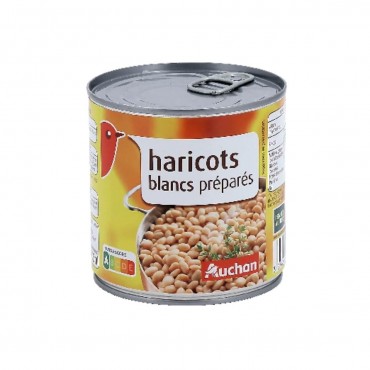 Auchan haricots blancs préparés 250g