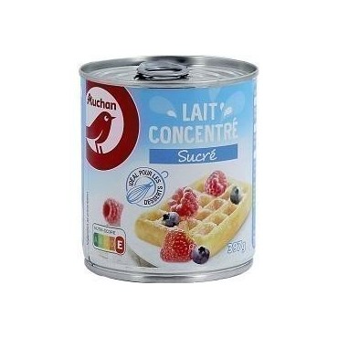 Auchan lait concentré sucré 397G