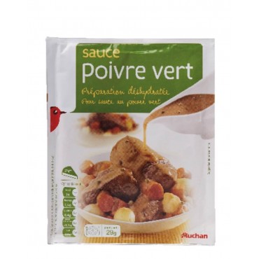 Auchan sauce au poivre vert déshydratée 29 g
