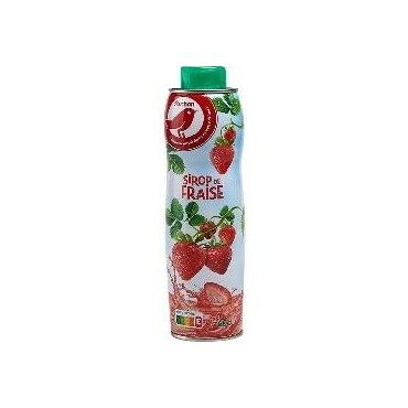 Auchan sirop fraise 60cl