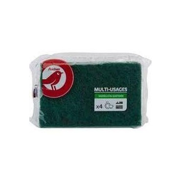 Auchan tampon vert a recurer X4