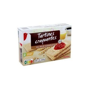 Auchan tartine craquant blé complet 250g