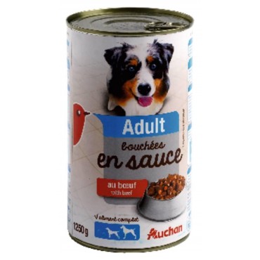 Auchan terrine en sauce au bœuf 1250G