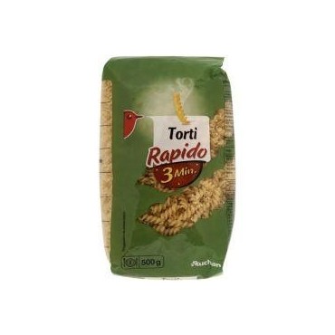 Auchan torti cuisson rapide 500g
