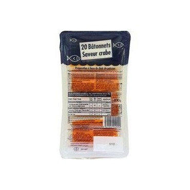 Bâtonnets saveur crabe 400g x20