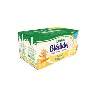 BLEDINA Blédidej céréales lactées vanille dès 6 mois 4x250ml