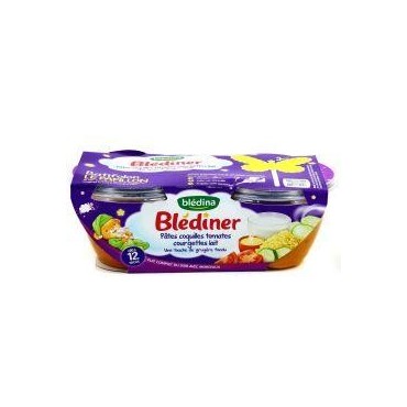 Blédina Blédiner plat complet du soir avec morceaux 2x200g