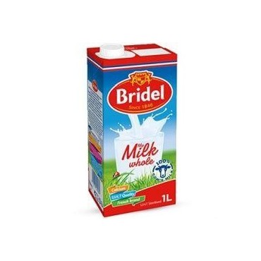 Bridel lait entier liquide stérilisé UHT brique 1L