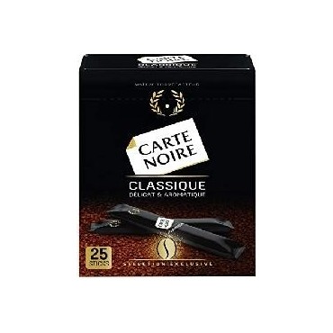 Carte Noire classique café soluble 25 sticks