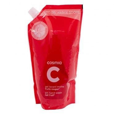 Cosmia recharge crème lavante pour les mains fruits rouges 500ml