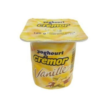 Crémor yaourt vanille pot de 125g