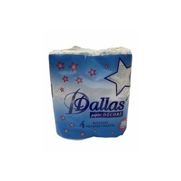 Dallas papier toilette décoré x4 rouleaux
