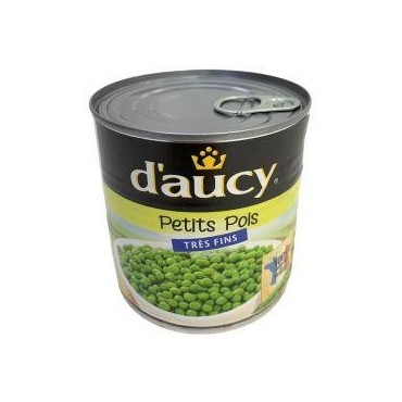D'aucy petits pois très fins 1/2 400g