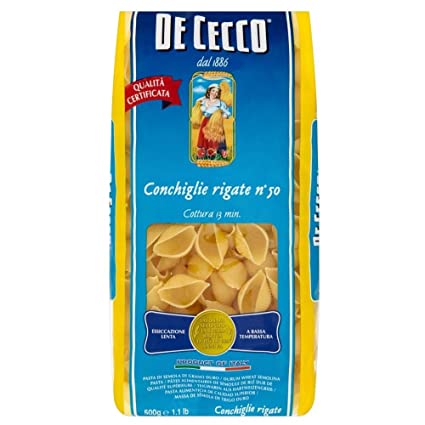 De Cecco Conchiglie Rigate 500GM