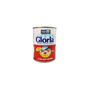 Gloria lait entier concentré non sucré 390g