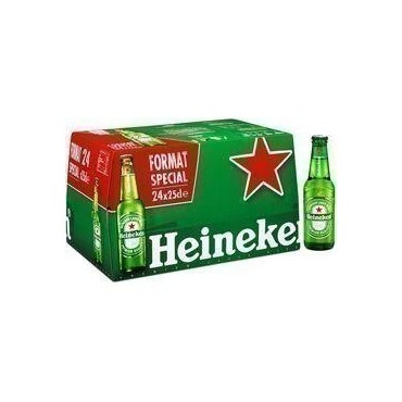 HEINEKEN Bière blonde 5% 24x25cl