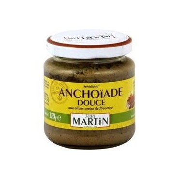 Jean martin Anchoïade douce aux olives vertes de Provence 110g