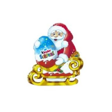 KINDER Surprise Père Noël traîneau en chocolat 1 pièce 75g