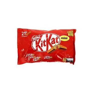Kit Kat mini gaufrettes enrobées au chocolat au lait x21