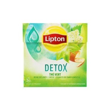 LIPTON Thé vert détox 20 sachets 36g