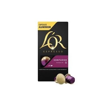 L'or café capsules Espresso Sontuoso x10 52g