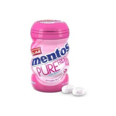 Mentos chewing gum pure fresh sans sucres ajoutés boîte 60 pièces...