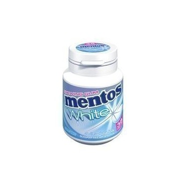 Mentos Gum White sans sucres ajoutés boîte 54g